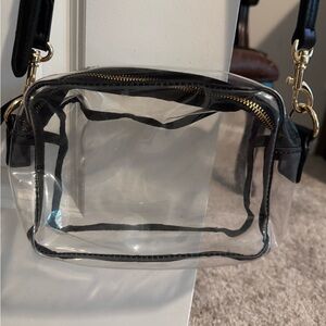 Clear Universal Thread Black Crossbody Bag *only used once for conference*